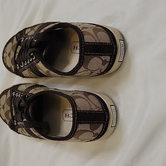 Coach Signature Canvas Lace-Up Sneakers - Picture 4 of 10